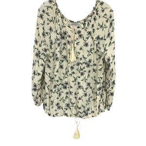 3/20 Skylar + Madison Floral Peasant Top Boho